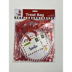 Christmas Cookie Treats Bags - 6” Diameter - 2 Pc Set
